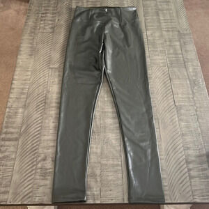 Shinestar‎ High Waist Tummy Tucker Faux Leather Leggings